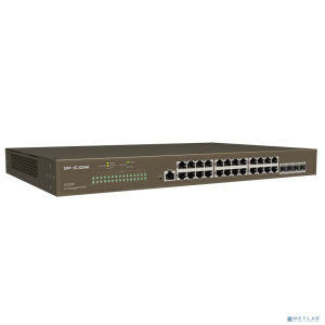IP-COM G3328F Коммутатор управляемый в стойку, 24*1Gbit RJ45, 4*SFP 1Gbit, console port