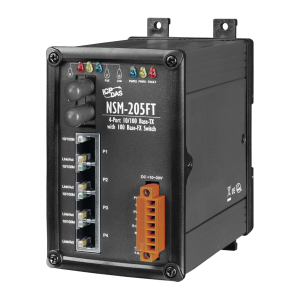 Коммутатор 4 x 10/100BaseTX, 1 x 10/100BaseFX, многомод, разъем ST, металлический корпус