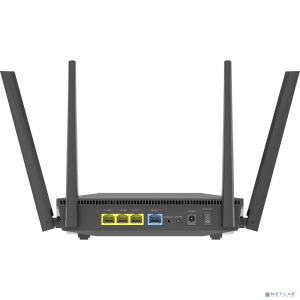 Роутер беспроводной ASUS RT-AX52 802.11n/ac/ax, 3 LAN, 1000 Мбит/с, 4 (802.11n), 5 (802.11ac), 6 (802.11ax), IPv6, черный