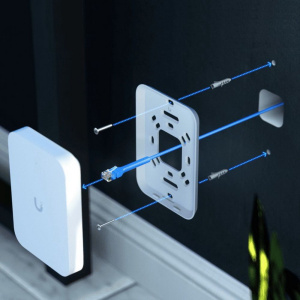 Точка доступа Wi-Fi Ubiquiti UniFi 7 AP In-Wall 2,4+5 ГГц, Wi-Fi 7, 2х2 MU-MIMO, 3х 2.5G RJ45