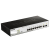 Коммутатор D-Link DGS-1210-10P/FL2A Управляемый L2 коммутатор с 8 портами 10/100/1000Base-T и 2 портами 1000Base-X SFP (8 портов PoE 802.3af/at, PoE б