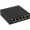 D-Link DGS-1005P/A1A Неуправляемый коммутатор с 5 портами 10/100/1000Base-T (4 порта PoE 802.3af/at, PoE-бюджет 60 Вт)