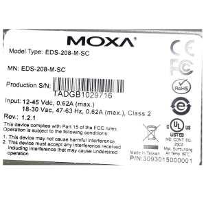 Компактный коммутатор 7 x 10/100BaseTX, 1 x 100BaseFX (многомодовое оптоволокно) в пластиковом корпусе