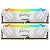 Память оперативная/ Kingston 32GB 6000MT/s DDR5 CL32 DIMM (Kit of 2) FURY Renegade RGB White XMP
