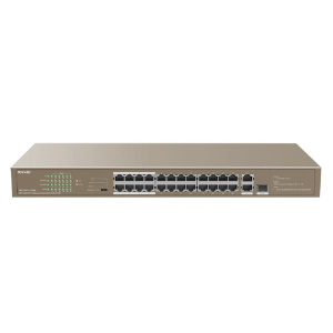 TENDA TEF1126P-24-250W Коммутатор в стойку 24-Ports 10/100 Base-TX + 2-Ports 10/100/1000 Base-T + 1-Port 1000 Base-X SFP 24-Ports PoE(PoE бюджет 230W) TENDA TEF1126P-24-250W Коммутатор в стойку 24-Ports 10/100 Base-TX + 2-Ports 10/100/1000 Base-T + 1-Port 1000 Base-X SFP 24-Ports PoE(PoE бюджет 230W)