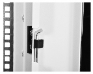 Шкаф серверный ЦМО (ШТК-М-42.6.10-1ААА-9005) напольный 42U 600x1000мм пер.дв.стекл задн.дв.стал.лист 2 бок.пан. направл.под закл.гайки 1010кг черный 8