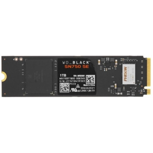 Накопитель WD SSD Original PCI-E 4.0 x4 1Tb WDS100T1B0E Black SN750 SE M.2 2280
