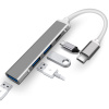 Корпус ORIENT CU-325, Type-C USB 3.0 (USB 3.1 Gen1)/USB 2.0 HUB 4 порта: 1xUSB3.0 + 2xUSB2.0 + 1xUSB2.0 Type-C, USB штекер тип C, алюминиевый , серебри