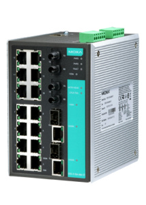 Управляемый коммутатор 14 x 10/100BaseTX, 2 x 100BaseFX (многомодовое оптоволокно), 2 x Combo Gigabit, разъем ST