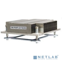 Supermicro SNK-P0046P 1U (1155, радиатор без вентилятора, Al + тепловые трубки)