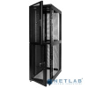 ЦМО Шкаф серверный ПРОФ напольный колокейшн 40U (600x1000) 2 секции, дверь перфор. 2 шт., черный, в сборе (ШТК-СП-К-2-40.6.10-44АА-9005)