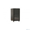 Шкаф коммутационный Hyperline TTBR-2268-AS-RAL9004 напольный, стеклянная передняя дверь, 22U, 600x1166x800 мм