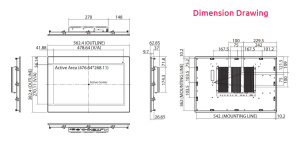 Панельный безвентиляторный компьютер IPPC2140P-B, дисплей 21.5", 1920 x1080 Full HD, 16:9, 300 нит, IP66, процессор ntel® Celeron® J1900, до 2,42 ГГц,