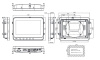 Промышленный панельный компьютер GOT107W-319 PCT-DC, дисплей 7" WSVGA TFT LCD, 1024 x 600, процессор Intel® Celeron® N3350, до 2,4 ГГц, DDR3L-1600 МГц