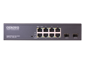 PoE Коммутатор OSNOVO SW-80802(150W) PoE коммутатор Gigabit Ethernet на 8 RJ45 + 2 SFP порта. Порты: 1 x GE (10/100/1000Base-T) с PoE (до 60W, A+B) + PoE Коммутатор OSNOVO SW-80802(150W) PoE коммутатор Gigabit Ethernet на 8 RJ45 + 2 SFP порта. Порты: 1 x GE (10/100/1000Base-T) с PoE (до 60W, A+B) +