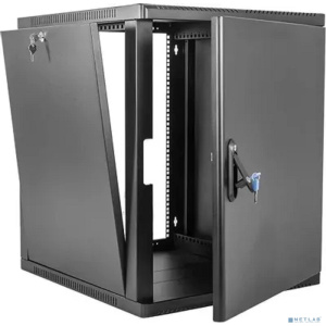 ЦМО Шкаф телекоммуникационный настенный сварной 9U (600 x 500) съёмные стенки, дверь металл, чёрный, ШРН-9.500.1-9005