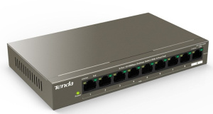 TENDA TEF1109P-8-63W Коммутатор настольный 9-Ports 10/100 Base-TX 8-Ports PoE(PoE бюджет 58W)