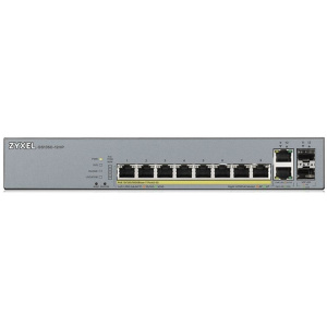 Коммутатор ZYXEL GS1350-12HP-EU0101F L2 PoE+ для IP-видеокамер 10xGE (8xPoE+), 2xSFP, бюджет PoE 130 Вт, дальность передачи питания до 250 м, автопере Коммутатор ZYXEL GS1350-12HP-EU0101F L2 PoE+ для IP-видеокамер 10xGE (8xPoE+), 2xSFP, бюджет PoE 130 Вт, дальность передачи питания до 250 м, автопере