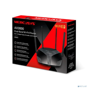 Mercusys MR80X Двухдиапазонный гигабитный роутер Wi-Fi AX3000 Mercusys MR80X Двухдиапазонный гигабитный роутер Wi-Fi AX3000