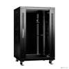 Cabeus SH-05C-18U60/60-BK Шкаф монтажный телекоммуникационный 19" напольный 18U 600x600x988mm (ШхГхВ) передняя стеклянная и задняя сплошная металличес