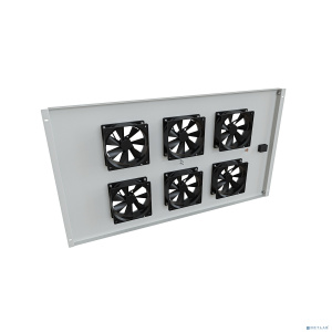 NTSS Модуль вентиляторный NTSS потолочный для шкафов серии R глубиной 1000мм на 6 элементов потолочный без термостата, серый RAL 7035 NTSS-FAN6/1000