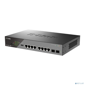 D-Link DSS-200G-10MP/A1A Настраиваемый L2 коммутатор с 8 портами 10/100/1000Base-T и 2 портами 1000Base-X SFP (8 портов PoE 802.3af/at, PoE-бюджет 130 D-Link DSS-200G-10MP/A1A Настраиваемый L2 коммутатор с 8 портами 10/100/1000Base-T и 2 портами 1000Base-X SFP (8 портов PoE 802.3af/at, PoE-бюджет 130