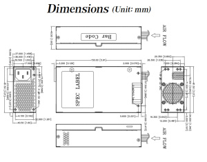 Промышленный блок питания ACE-A615C, 1U ATX 150 Вт, 90~264 В AC, ERP, CCL, RoHS