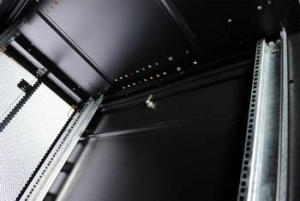 Шкаф серверный ЦМО (ШТК-СП-48.6.12-44АА-9005) напольный 48U 600x1190мм пер.дв.перфор. задн.дв.перфор. 2 бок.пан. направл.под закл.гайки 1350кг черный