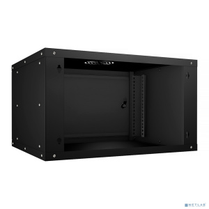 Cabeus WSC-05D-6U55/45m-BK Шкаф телекоммуникационный настенный 19" 6U, серия LIGHT разборный, дверь металл, цвет черный