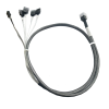 Кабель DiliVing DLHS36-0439 HDmSAS (SFF8643) -to- 4*SATA +SideBand, metall lockers, SAS2.1 (6G), 75cm