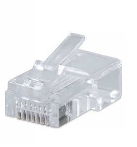 Cabeus 8P8C Коннектор RJ-45 под витую пару, категория 5e, универсальный, для проводников с толщ. по изол. до 1,05 мм