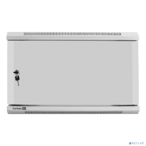 Exegate EX298611RUS Шкаф телекоммуникационный 19" настенный 6U ExeGate EC-WM-6U.450.M.GREY (19”, 6U, 600x450x370mm (ШхГхВ), передняя дверь металл, съе