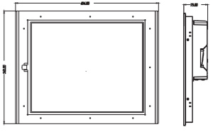 Безвентиляторный промышленный панельный компьютер Nodka TPC6000-A173-T-C2-J6412-8G. Дисплей 17" с резистивным сенсорным экраном. Пылевлагозащита по пе