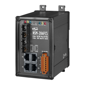 Коммутатор 4 x 10/100BaseTX, 2 x 10/100BaseFX, одномод, разъем SC, металлический корпус