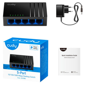 Коммутатор CUDY 5-Port Gigabit Desktop Switch 8-Port Gigabit Desktop Switch, 8 10/100/1000M RJ45 Ports, IGMP Snooping, Loop Detection/Prevention, 802.
