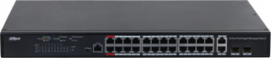 Коммутатор Dahua DH-PFS4226-24GT-370 (L2+) 24x1Гбит/с 2xКомбо(1000BASE-T/SFP) 24PoE управляемый