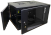 Шкаф Шкаф настенный Next, 6U 550x450, стеклянная дверь, черный