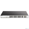 D-Link DGS-1210-28MP/F4A Настраиваемый L2 коммутатор с 24 портами 10/100/1000Base-T и 4 комбо-портами 100/1000Base-T/SFP (24 порта PoE 802.3af/at, PoE