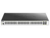 Коммутатор D-Link Управляемый L2 коммутатор, 48x1000Base-T, 4x1000Base-X SFP, защита от статического электричества до 6 кВ, CLI, консольный порт RJ-45