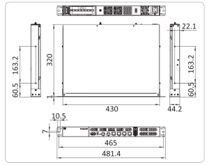 Стоечный компьютер для сетевой безопасности PUZZLE-M801-A1 c процессором ARMADA® 88F8040, 4 Core до 1800МГц, c ATX блоком питания на 250Вт, 1 x 288-pi