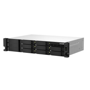 Сетевое хранилище без дисков/ SMB QNAP TS-864eU-RP-4G NAS, 8-tray 3,5"/2,5" w/o HDD, 4-core Intel Celeron N5105/N5095 2.0 GHz (up to 2.9 GHz), 4GB DDR