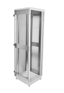 Шкаф ЦМО Шкаф телекоммуникационный напольный 42U (600x1000) дверь перфорированная 2 шт., цвет чёрный