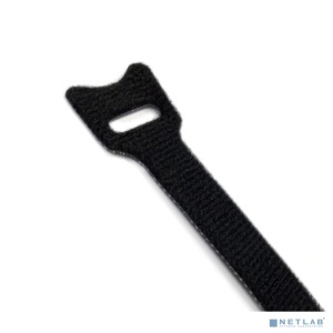 Hyperline WASN-125-BK-10 Хомут для кабеля, липучка с мягкой застежкой, 125x15 мм, черный (10 шт.)