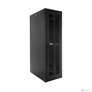ЦМО Шкаф телекоммуникационный напольный ЭКОНОМ 48U (800 x 1000) дверь перфорированная 2 шт., цвет черный [ШТК-Э-48.8.10-44АА-9005]