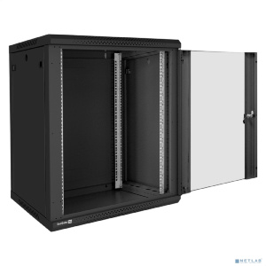 Exegate EX300266RUS Шкаф телекоммуникационный 19" настенный 15U ExeGate EC-WM-15U.600.G.BLACK (19”, 15U, 600x600x769mm (ШхГхВ), передняя дверь закален
