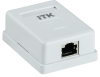 ITK Настенная инф. розетка RJ45 кат. 6 FTP 1-порт ITK Настенная инф. розетка RJ45 кат. 6 FTP 1-порт