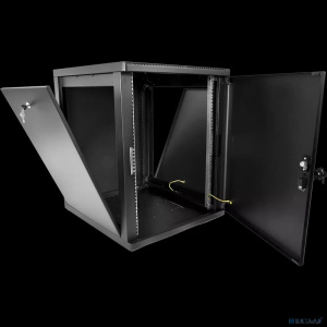 ЦМО Шкаф телекоммуникационный настенный разборный 15U (600 x 520) съемные стенки, дверь металл, цвет черный (ШРН-М-15.500.1-9005)