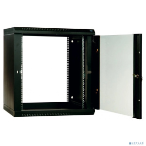 ЦМО Шкаф телекоммуникационный настенный разборный 9U (600х520) дверь стекло, цвет черный (ШРН-Э-9.500-9005)