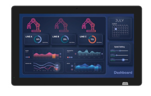 Панельный безвентиляторный компьютер iEi AFL3-W19C-ADLP-i5/8G, дисплей 18.5" с антибликовым покрытием, проекционно-ёмкостный сенсорный экран, IP64 (пе