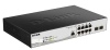 Коммутатор D-Link Управляемый L2 PoE-коммутатор, 8x1000Base-T PoE, 2x1000Base-X SFP, PoE-бюджет 78 Вт, защита от статического электричества до 6 кВ, C